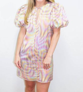 Amanda Uprichard Fame Dress In Optic Print