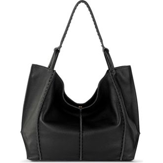 The Sak Los Feliz Large Tote Leather Bag in Black Pebble at Nordstrom