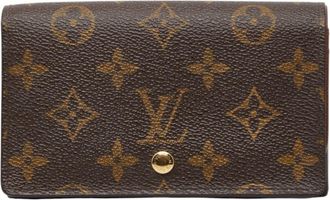 Louis Vuitton Monogram Brown Pvc Leather Wallet (Bi-Fold) (Pre-Owned)