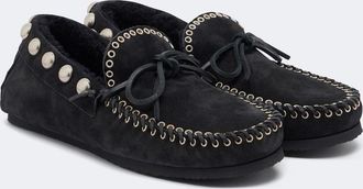 Isabel Marant Mocasines Fitza de ante con borrego