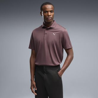 Puma Polo da golf Pure 3.0 da uomo, Abbigliamento, Marrone, XXL