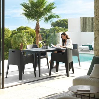 Shaf Shaf - Sillon Resina Master Antracita 67 X 60 X 82 Cm - 55244