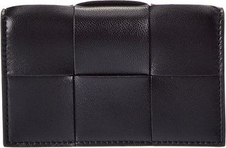 Bottega Veneta Maxi Intrecciato Leather Business Card Case