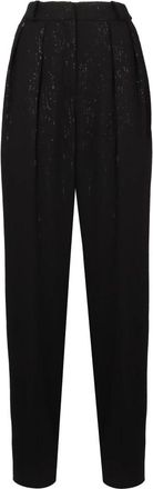 The Mannei Terras Zijden Broek - Dames - Broeken - Zwart - M - Nylon - Broeken