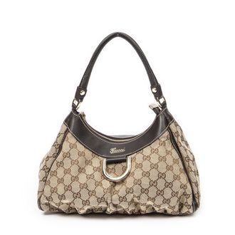 Gucci Pre-owned Womens Small D-Ring Hobo Shoulder bag - Beige - One Size