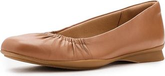 Clarks Jazmynn Lo Womens Shoes Tan Leather : 9.5 B - Medium