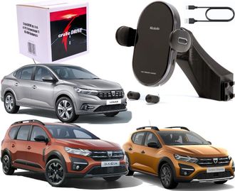 OEM Soporte Autom&aacute;tico Para Tel&eacute;fono Con Funci&oacute;n De Carga Inal&aacute;mbrica Para Dacia Sandero 3, Jogger, Logan 3