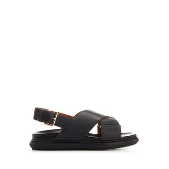 Marni Sandals - female - Marni - Flat Sandals - Black - 3 UK - Shoes