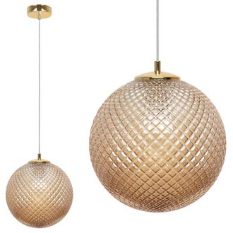 OEM L&aacute;mpara Colgante Cannes 1 Pantalla Plana Miel 25cm E27