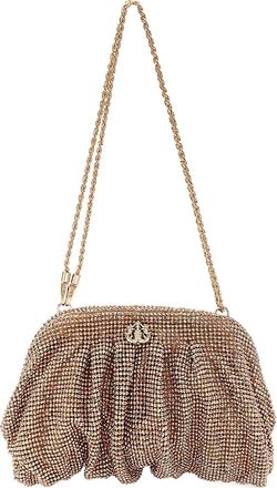 Isla Clutch con cristalli - Marrone