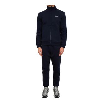 Emporio Armani Trainingspak - Heren - Trainingspakken - Blauw - L - Katoen - Fitness