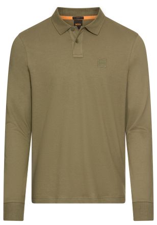 Boss Orange by Hugo Boss Poloshirt BOSS ORANGE Passerby, Herren, Gr. 4XL, gr&uuml;n (open gr&uuml;n342), Jersey, Obermaterial: 95% Baumwolle, 5% Elasthan, k&ouml;rpernah h&uuml;ftbedeckend, hoch 