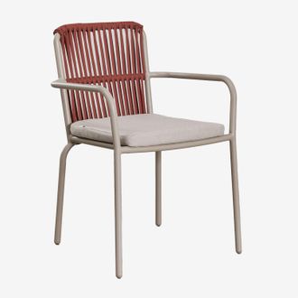 Sklum Pack De 4 Sillas De Comedor Apilables Con Reposabrazos En Aluminio Alberta Sklum