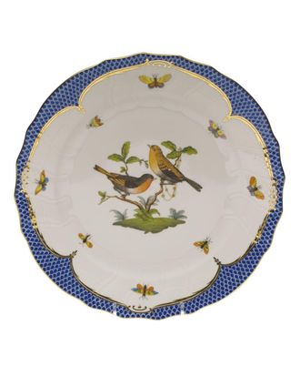 Herend Rothschild Blue Motif 09 Dinner Plate