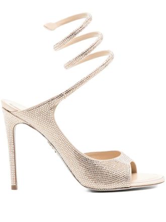 Rene Caovilla 110mm Audrey sandals - Neutrals