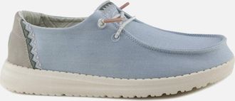 Hey Dude Womens Wendy Tempe Slip On Shoes In Denim
