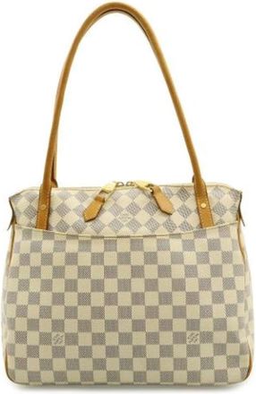 Louis Vuitton Pre-owned Shoulder Bag Tote - Dames - Vintage Schoudertas - Wit - ONE Size - Leer - Vintage