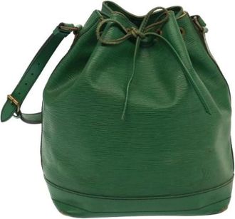 Louis Vuitton Pre-owned Bucket Bags, female, Green, Size: ONE SIZE Pre-owned Leather louis-vuitton-bags