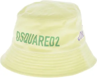 Dsquared2 Light Yellow Logo Bucket Hat
