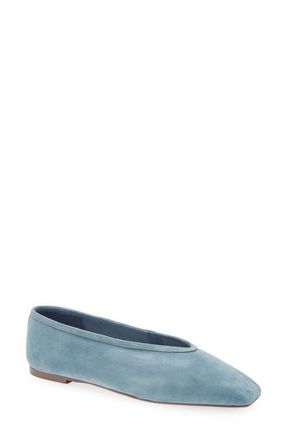 Tony Bianco Bianca Ballet Flat in Denim Suede at Nordstrom, Size 6.5