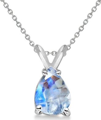 Allurez 14K 1.00 Ct. Tw. Moonstone Pendant Necklace