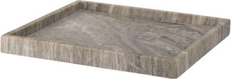 Bloomingville Bandeja de m&aacute;rmol marr&oacute;n 35cm