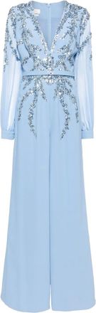 Saiid Kobeisy Tuta intera Beaded - Blu
