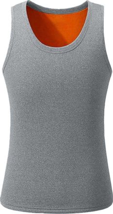 Generic Thermal Tops for Men Warm Basic Shirt 2025 Winter Gold Velvet Thermal Vest MenS Round Neck Thickened Sleeveless Underwear Bottoming Shirt Blouse for I