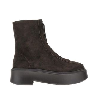 The Row Suede leather Zipped boots Woman 39+