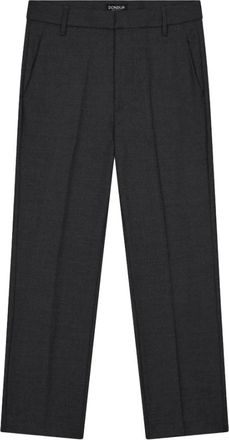 Dondup Nima wollen broek - Dames - Straight fit broeken - Grijs - W27 - Wol - Broeken