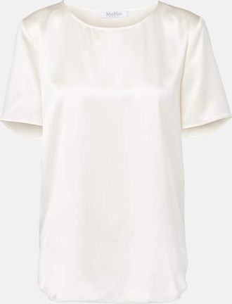 Max Mara Dida silk satin T-shirt
