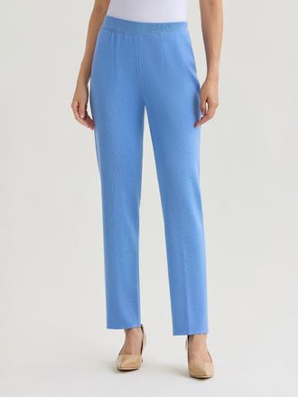 Misook Nancy Slim Leg Mylana Knit Pant in Tranquil Blue at Nordstrom, Size Xx-Large