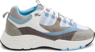 Cleens Aero Runner Panelled Mesh Sneakers - Blue - 44.5 (IT44.5 / UK10.5)