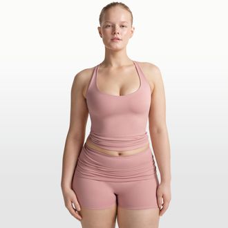 Nike Womens SKIMS Matte Racerback Tank Top in Pink | TPTNK7383W-HIM