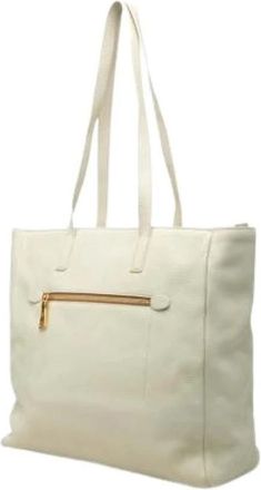 Prada Pre-owned Vintage Tote Bag - Dames - Vintage Shopper - Beige - ONE Size - Leer - Vintage