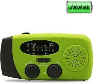 OEM Radio Meteorol&oacute;gica De Emergencia Con Energ&iacute;a Solar, Kit Resistente A Terremotos, Manivela, Autoalimentada, Am/fm/wb, Radio De Supervivencia Con Maniv
