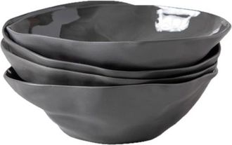 Be Home Tam Stoneware Side Bowl - Set of 4 in Slate at Nordstrom
