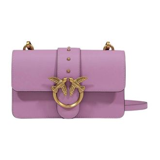 Pinko Cross Body Bags, female, Purple, Size: ONE SIZE Love One Mini