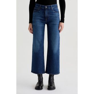 AG - Adriano Goldschmied Saige Mid Rise Ankle Wide Leg Jeans in Veiled at Nordstrom, Size 32