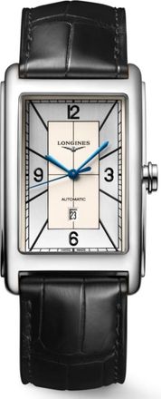 Longines DolceVita Silver Dial Leather Strap Mens Watch L5.767.4.73.0