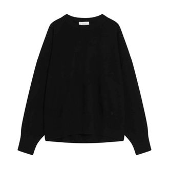 Loulou Studio Truien & Vesten, Dames, Zwart, L, Cashmere Truien