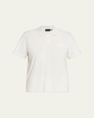 Moncler Short-Sleeve Logo Polo