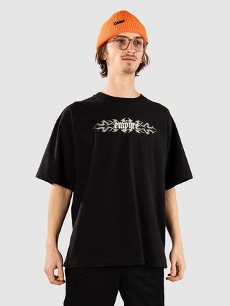 Empyre Into Nation Cropped Camiseta negro