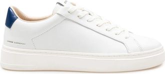 Crime London Witte Leren Sneakers Stijlvolle Casual Schoenen - Heren - Sneakers - Wit - 44 EU - Schoenen