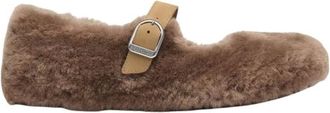 Birkenstock Santa Clarita Shearling Narrow Fit - Dames - Schoenen - Beige - Maat: 38 EU Wol