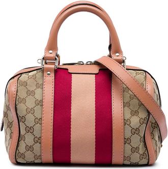 Gucci Pre-owned Gucci Small GG Canvas Web Joy Boston Bag Ladies R6O1IGUFRAAOZIFO