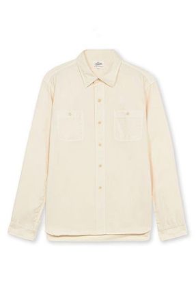 Fortela Workt Cotton Shirt in Off White at Nordstrom, Size Xx-Large