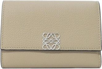 Loewe Beige Sand Leather Wallet (Tri-Fold) (Pre-Owned)
