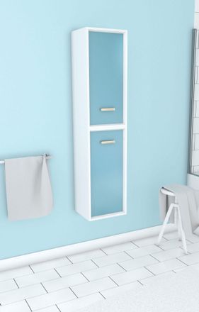 Aurlane Aurlane - Columna Ducha Scandinava Blanca Suspendida H150xp25xl35cm - Nordik Vatten