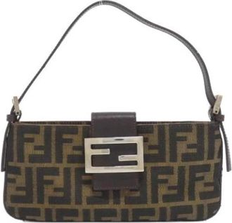Fendi Pre-owned Vintage Schoudertas - Dames - Vintage Schoudertas - Bruin - ONE Size - Vintage